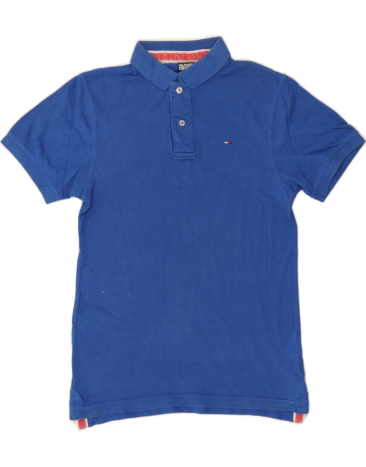 TOMMY HILFIGER Mens Polo Shirt Small Blue Cotton Vintage Tommy Hilfiger and Second-Hand Tommy Hilfiger from Messina Hembry 