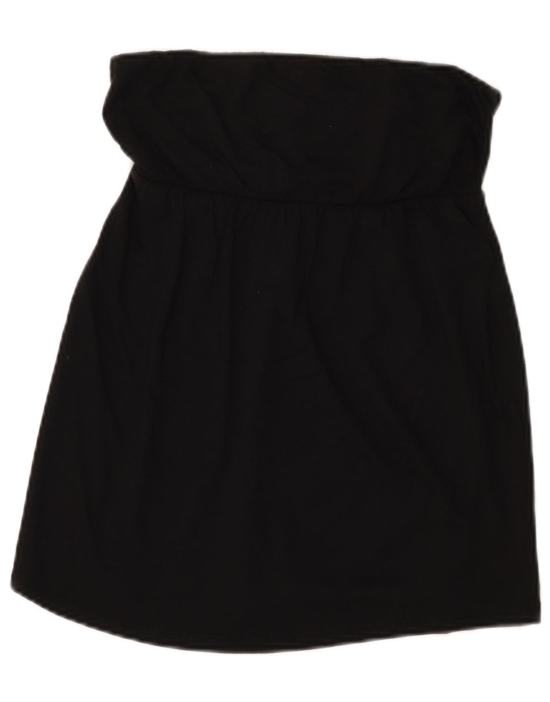 Top corto senza spalline da donna Benetton UK 8 piccolo nero