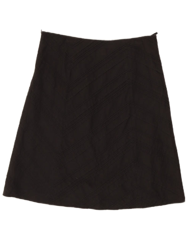 Gonna a trapezio da donna Esprit UK 10 piccola W30 cotone nero