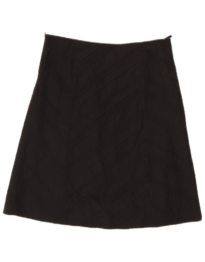 Gonna a trapezio da donna Esprit UK 10 piccola W30 cotone nero
