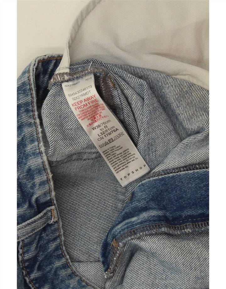 Jeans svasati da donna Topshop W30 L32 cotone blu