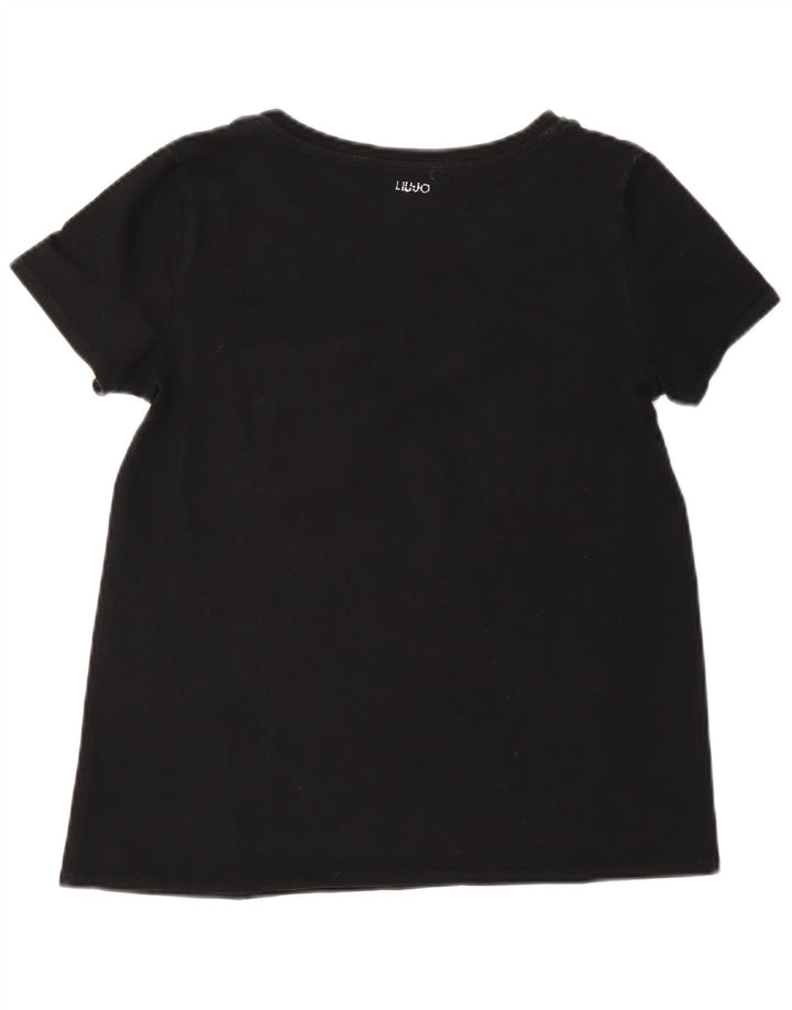 T-shirt da donna Liu Jo Top UK 12 Medium Navy Blue Colourblock