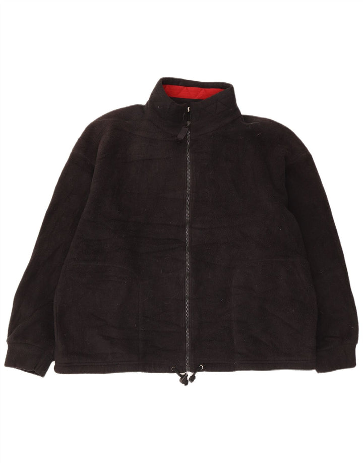 Giacca in pile Marks & Spencer da donna St. Michael UK 16 grande nera