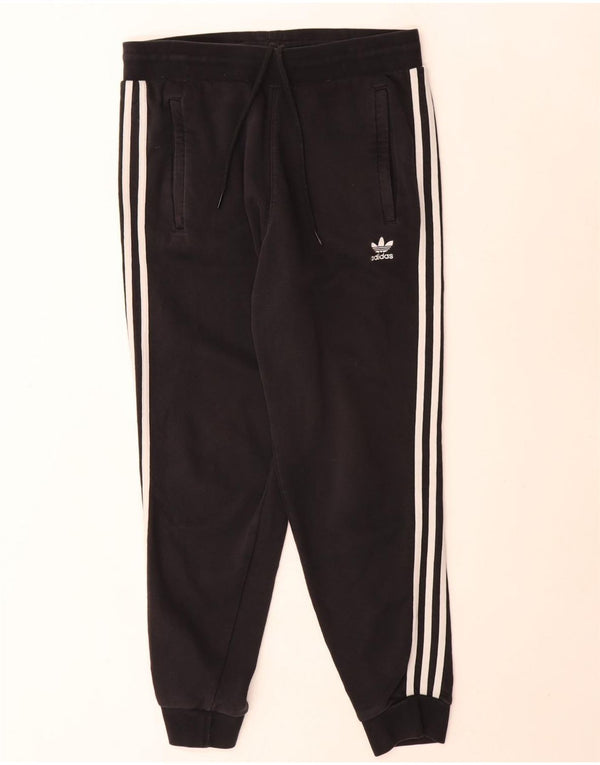Pantaloni da tuta da donna Adidas Joggers UK 16 Large Nero Cotone