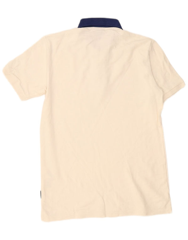 Polo da uomo Ellesse piccola in cotone bianco sporco