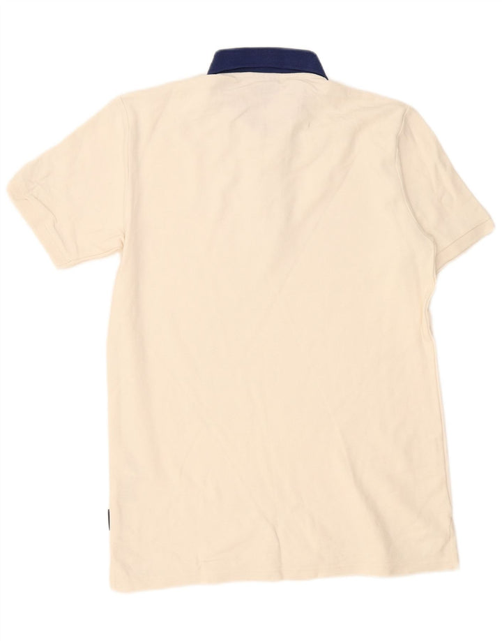Polo da uomo Ellesse piccola in cotone bianco sporco