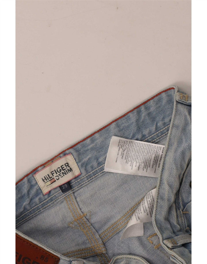 Pantaloncini di jeans regolari da uomo Tommy Hilfiger W29 cotone blu medio