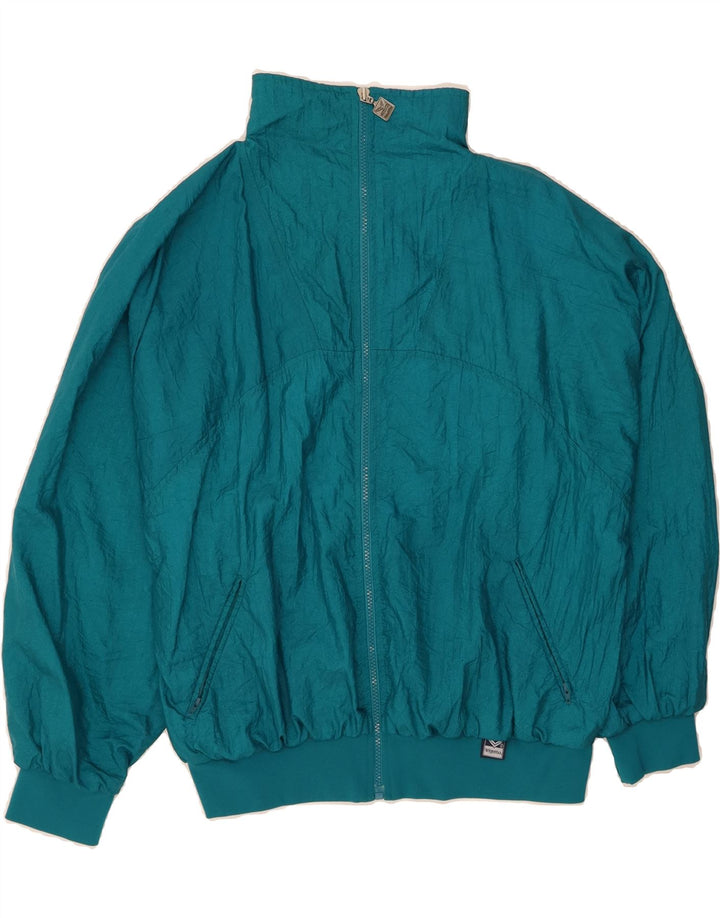 TRIGEMA Mens Tracksuit Top Jacket Small Green Polyamide Vintage Trigema and Second-Hand Trigema from Messina Hembry 
