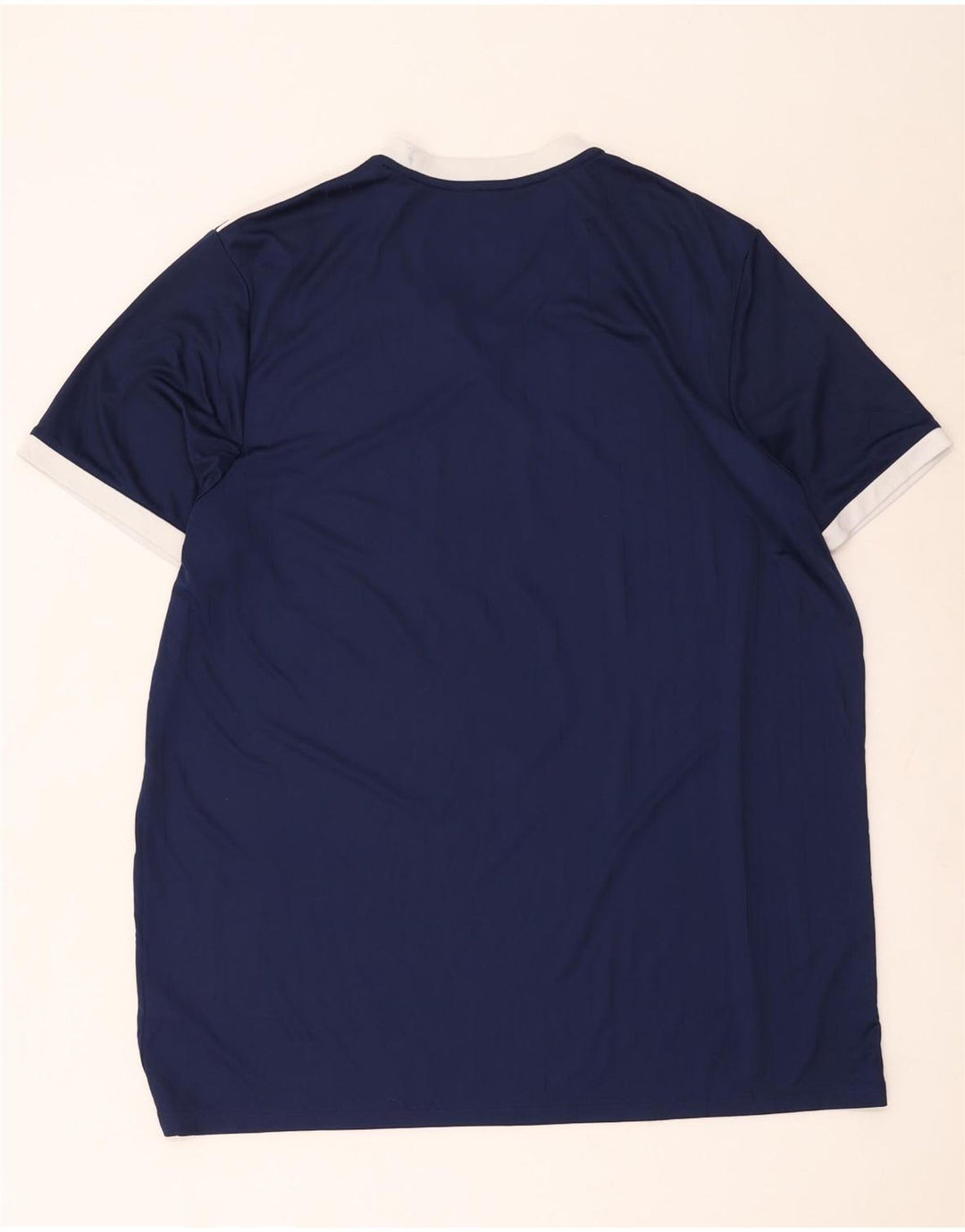 T-shirt Adidas Climalite da uomo Top 2XL Poliestere color block blu navy