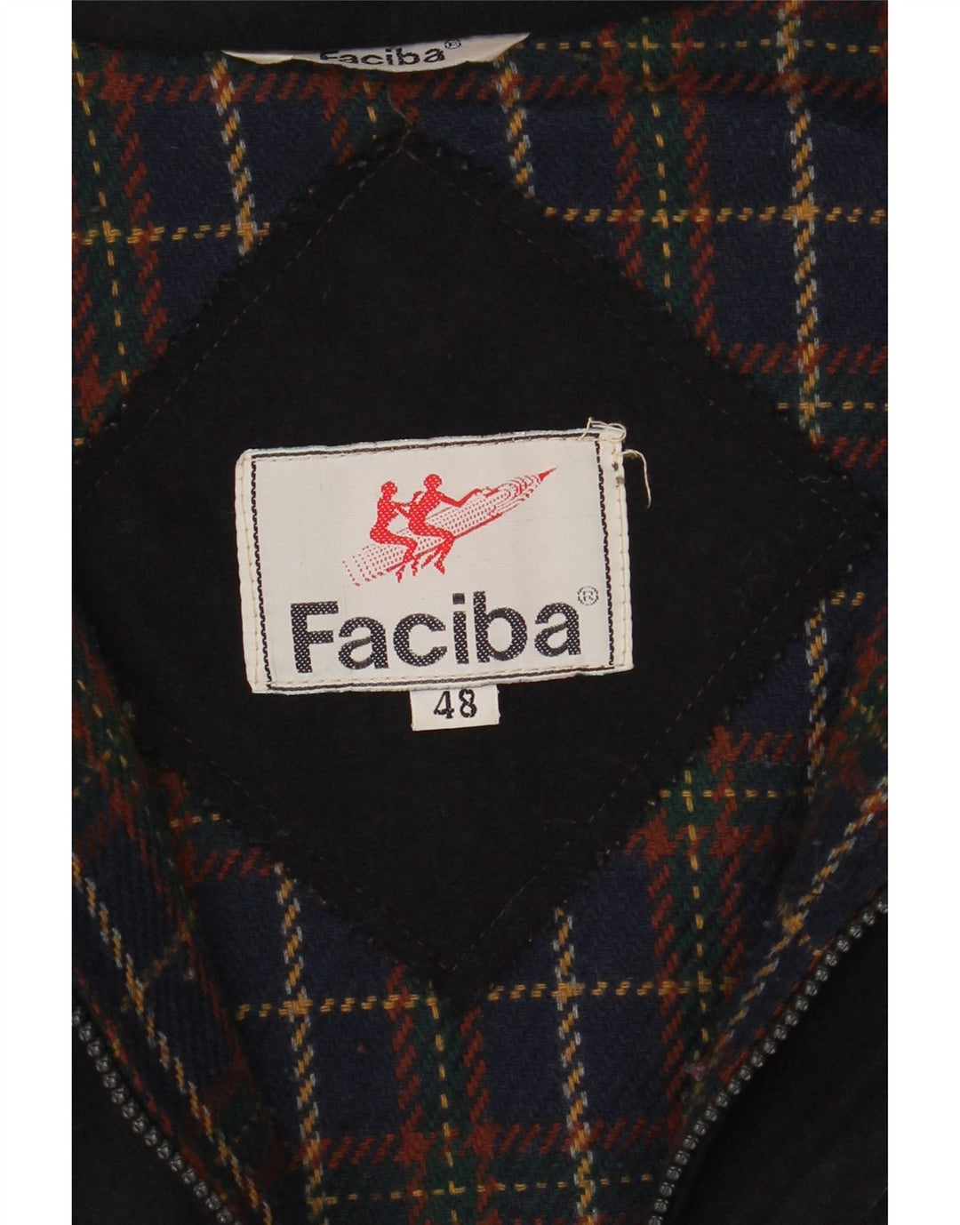 Giacca a vento da uomo Faciba IT 48 Medium Blu Navy Lana