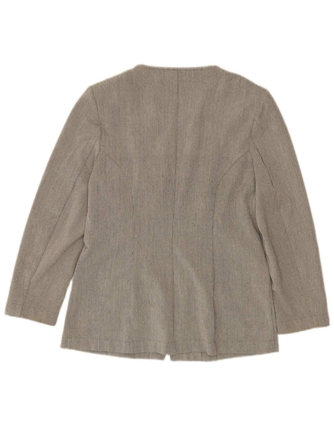 Giacca Blazer Zabaione Donna Full Zip IT 42 Gessato Medio Grigio