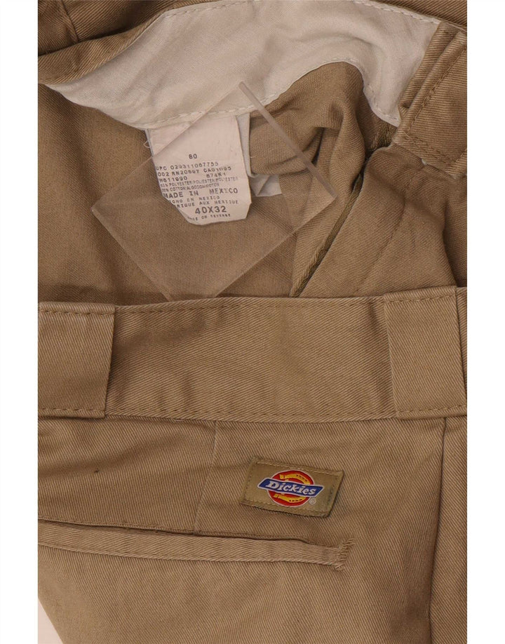 Pantaloni chino dritti da uomo Dickies W40 L32 poliestere beige