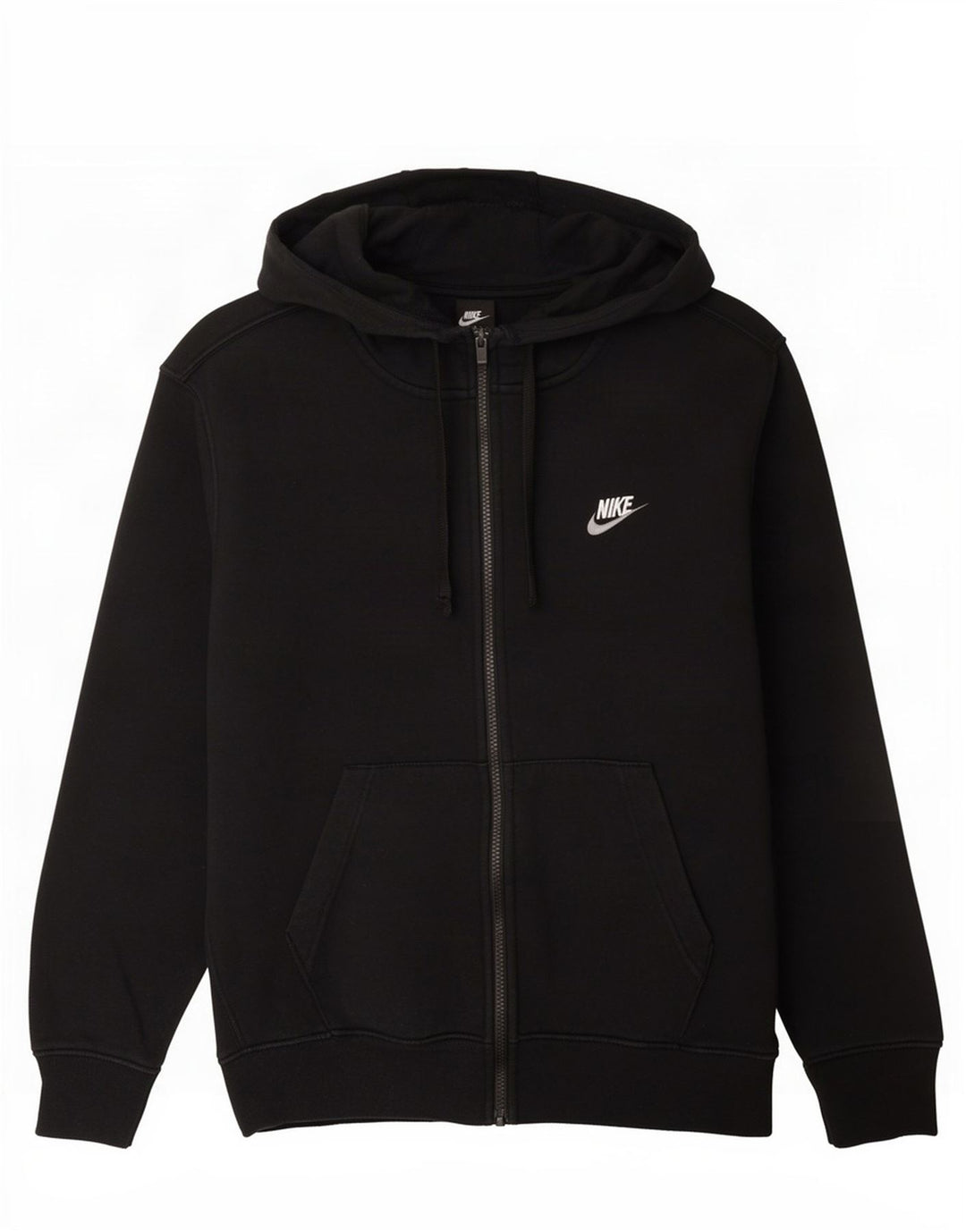 Felpa con cappuccio e zip Nike da uomo di colore nero medio