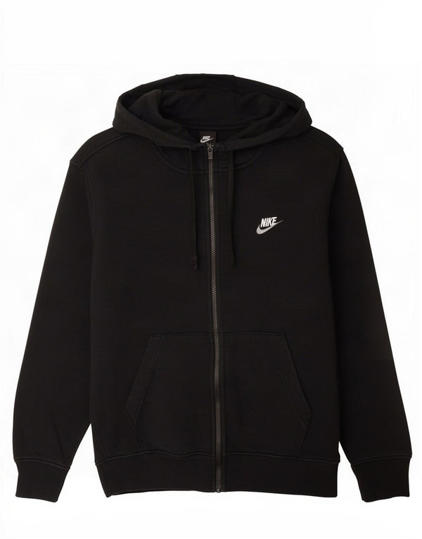 Felpa con cappuccio e zip Nike da uomo di colore nero medio