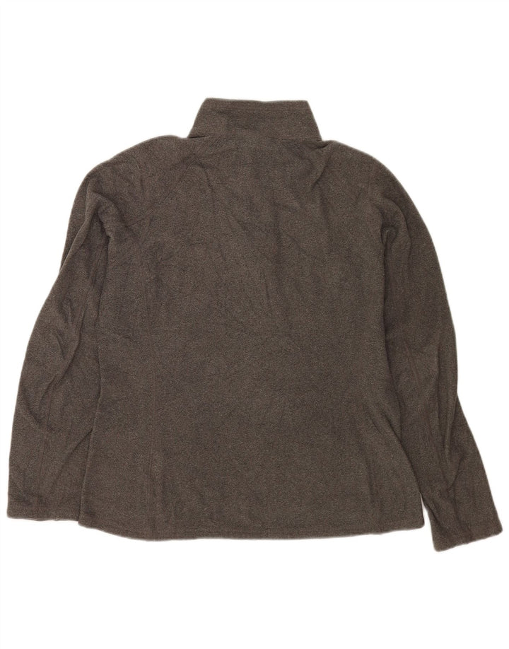 Maglione in pile da donna con collo e zip The North Face UK 14 Poliestere grigio medio