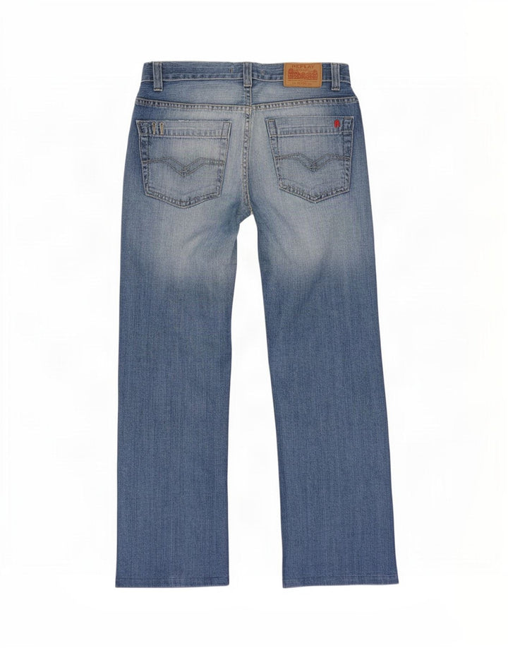Jeans dritti da uomo Replay W30 L27 cotone blu