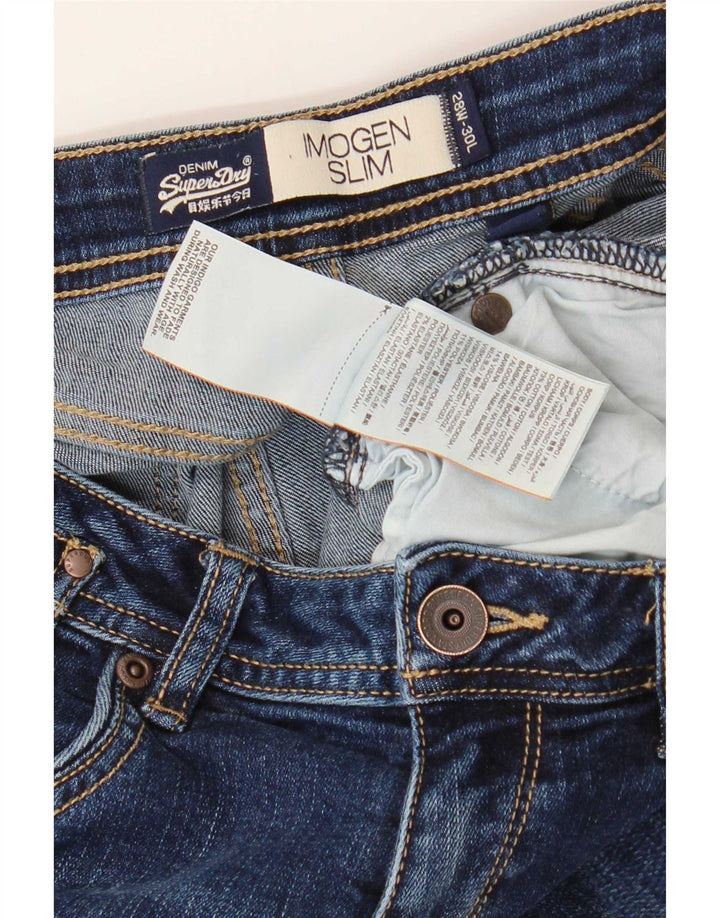Jeans Superdry Imogen Slim da donna W28 L30 cotone blu