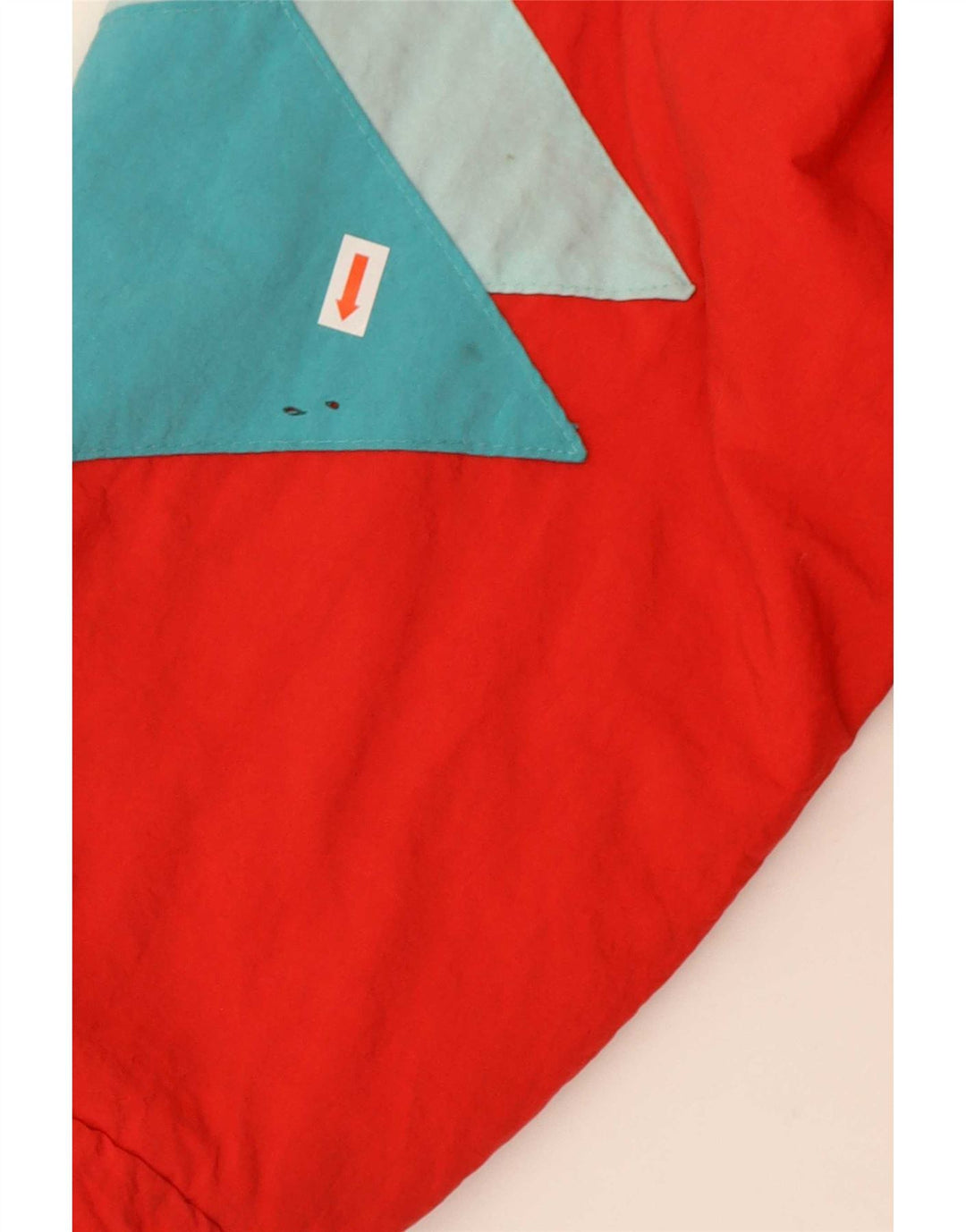 Giacca da sci vintage da donna UK 20 2XL color block rosso