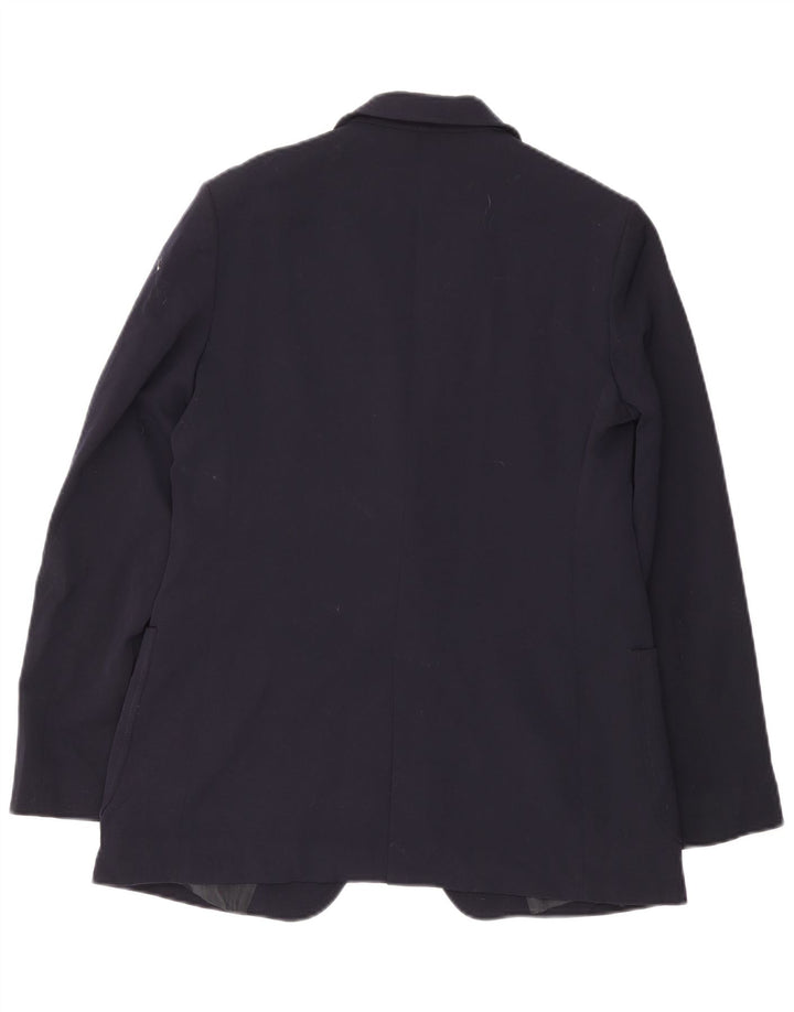 Giacca blazer da donna a 1 bottone Massimo Dutti EU 38 piccola in poliestere blu navy