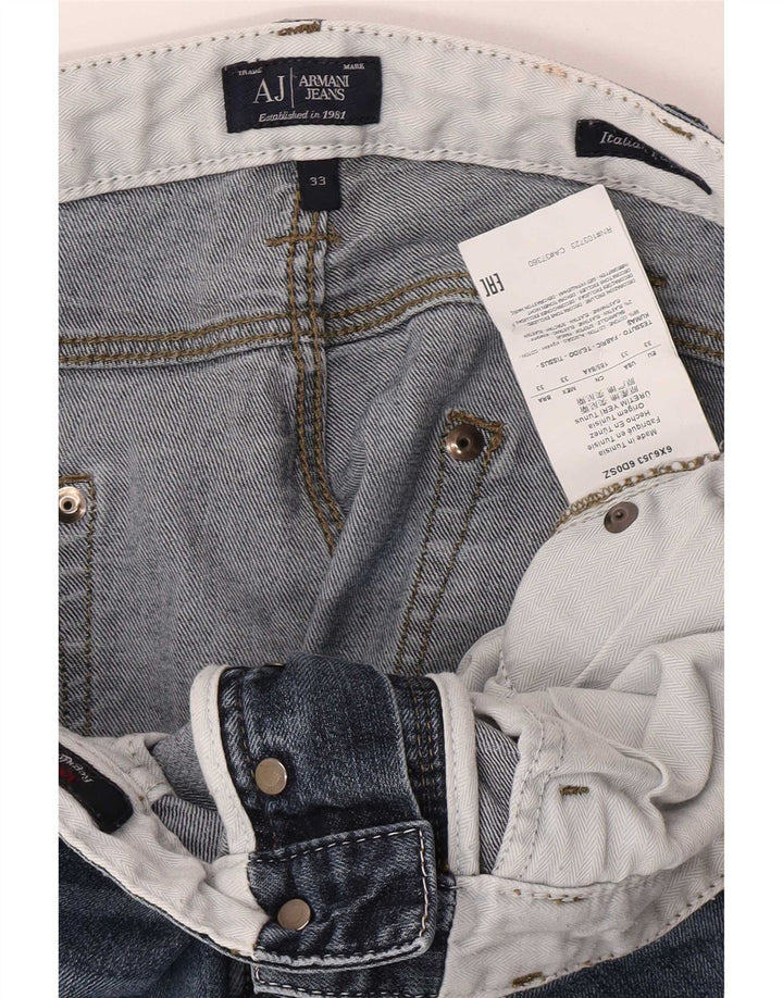 Jeans slim da donna Armani W33 L31 cotone blu