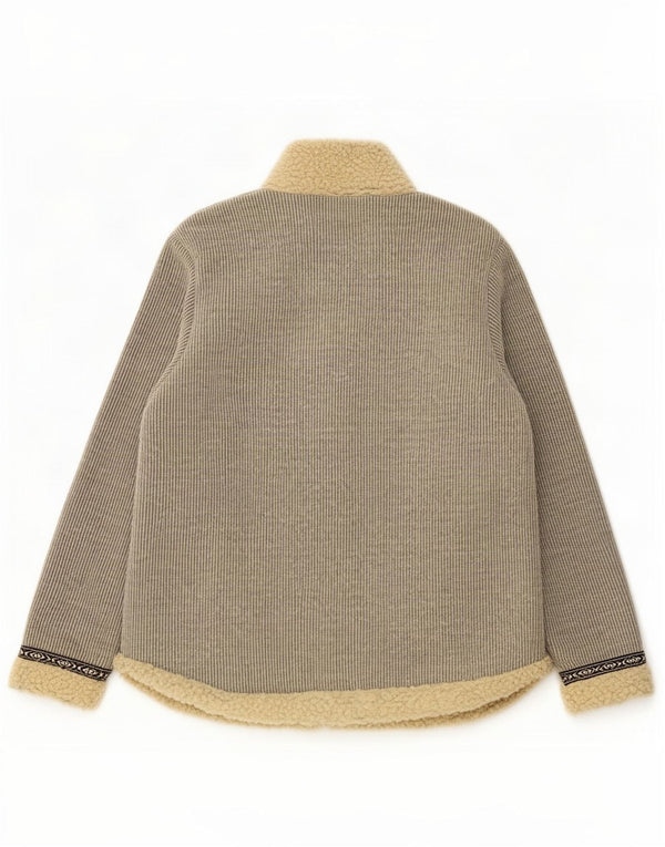 Giacca Sherpa da uomo Lapponia UK 42 XL Poliestere geometrico grigio