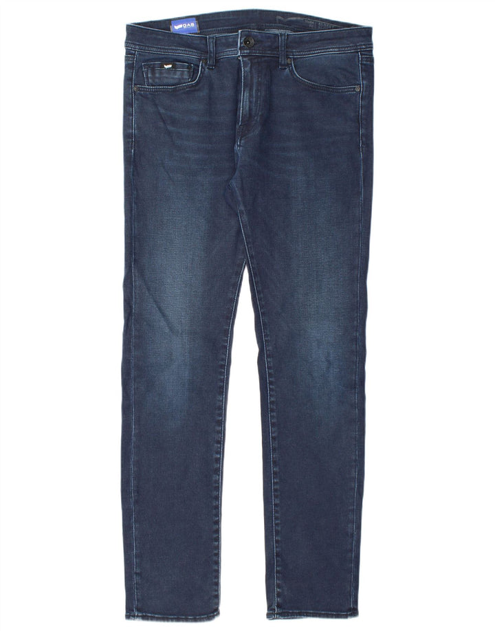 Jeans slim da uomo Gas W33 L32 Blu