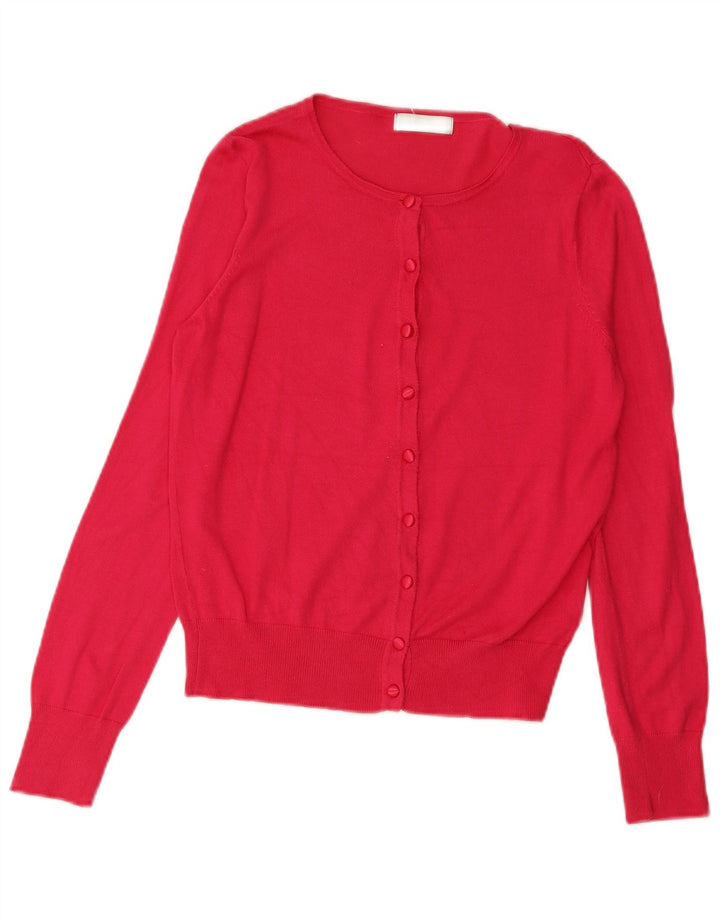 Maglione cardigan da donna Marks & Spencer UK 8 Small Rosa Viscosa