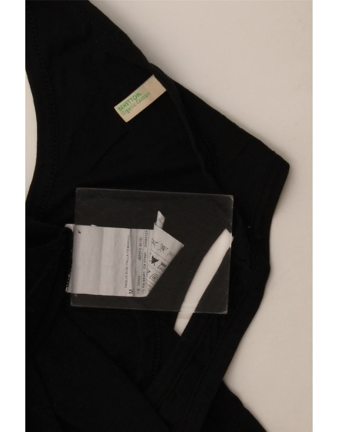 Canotta da donna Benetton UK 12 cotone medio nero