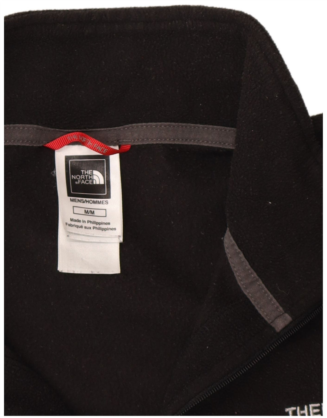 Maglione in pile da uomo The North Face con zip e collo in poliestere nero medio