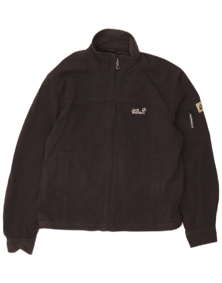 Giubbotto bomber da uomo Jack Wolfskin UK 40/42 Large Nero in poliammide