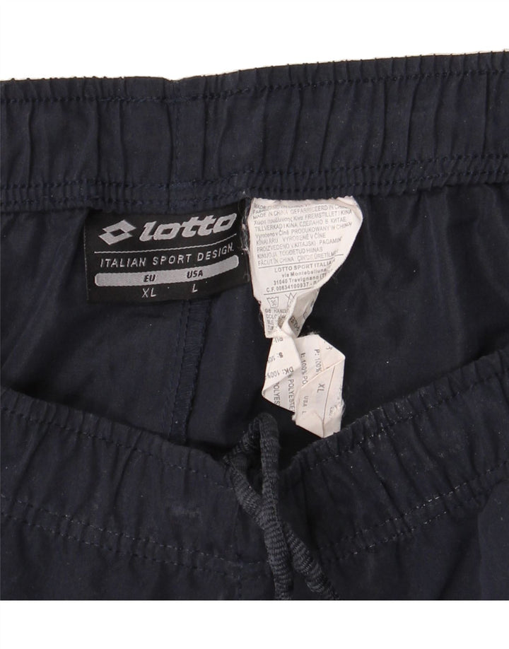 LOTTO Mens Sport Shorts Large Navy Blue Polyester Vintage Lotto and Second-Hand Lotto from Messina Hembry 