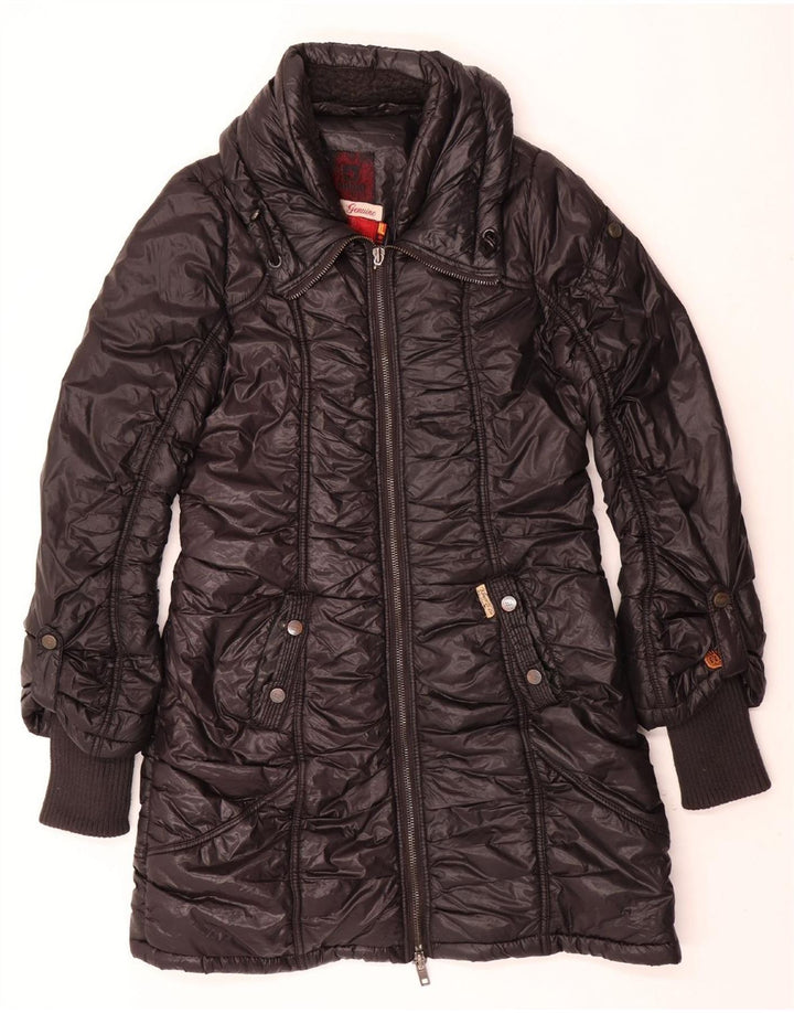 Cappotto imbottito da donna KHUJO UK 18 XL nylon nero