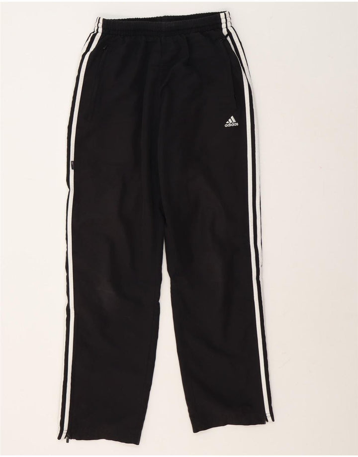 Pantaloni della tuta da donna Adidas UK 10 piccoli poliestere nero