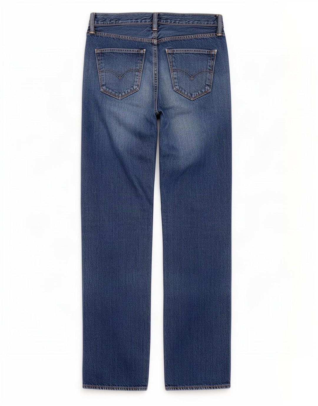 Jeans dritti invecchiati da uomo Levi's W34 L34 cotone blu