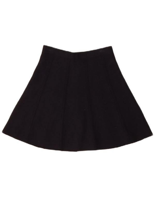 Gonna a trapezio in maglia da donna Zara UK 6 piccola W26 blu navy