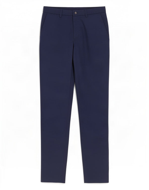 Pantaloni chino slim da uomo Zara EU 38 Small W30 L33 viscosa blu navy