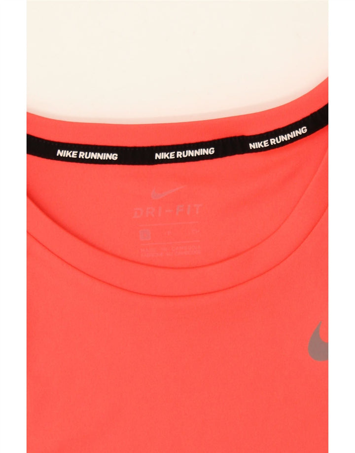 NIKE Womens Dri Fit Vest Top UK 10 Small Red Polyester Vintage Nike and Second-Hand Nike from Messina Hembry 