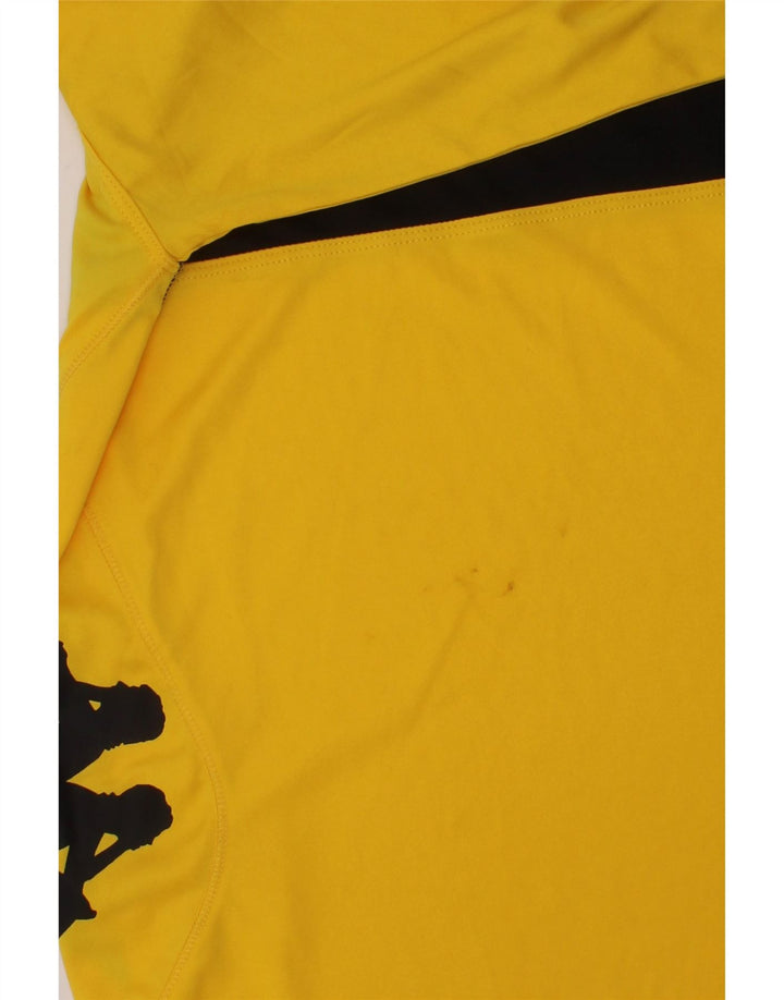 KAPPA Boys Graphic Top Long Sleeve 13-14 Years Yellow Polyester Vintage Kappa and Second-Hand Kappa from Messina Hembry 