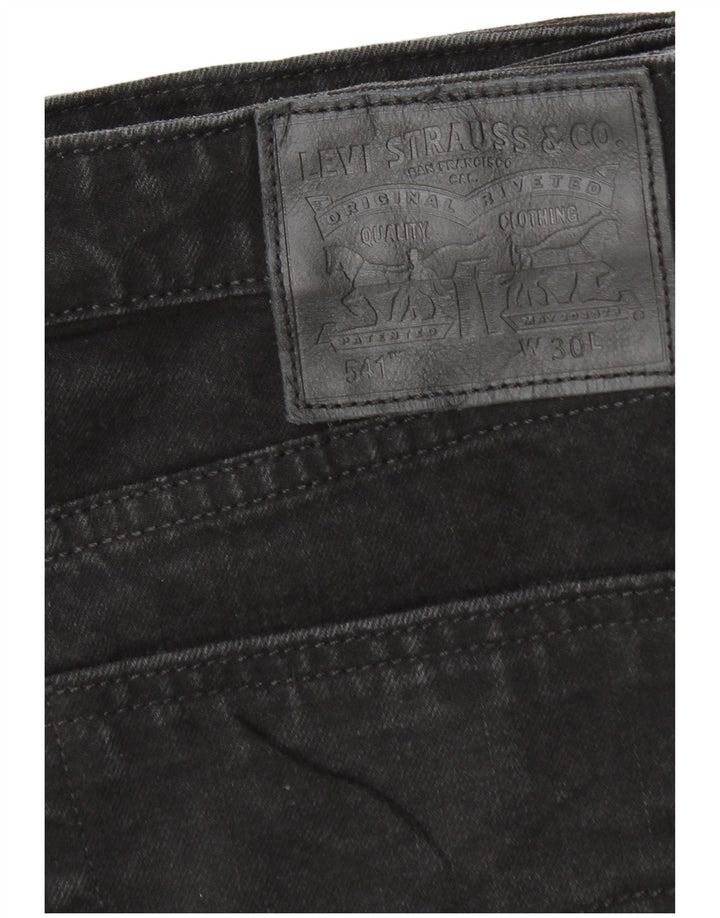 LEVI'S Pantaloncini di jeans 541 da uomo W30 cotone nero medio
