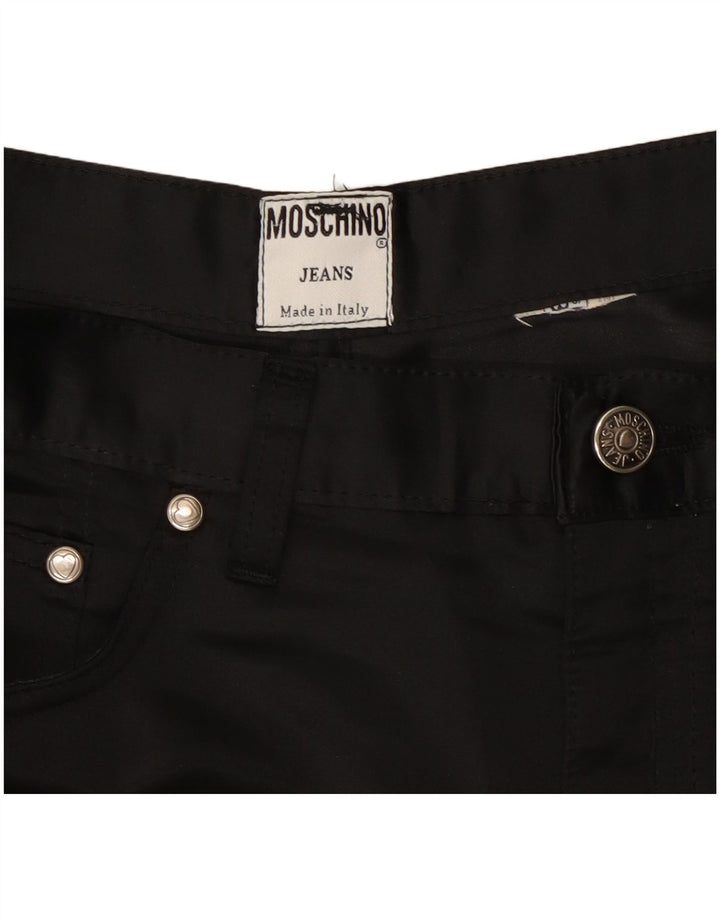 Pantaloni casual slim da donna Moschino W28 L23 neri