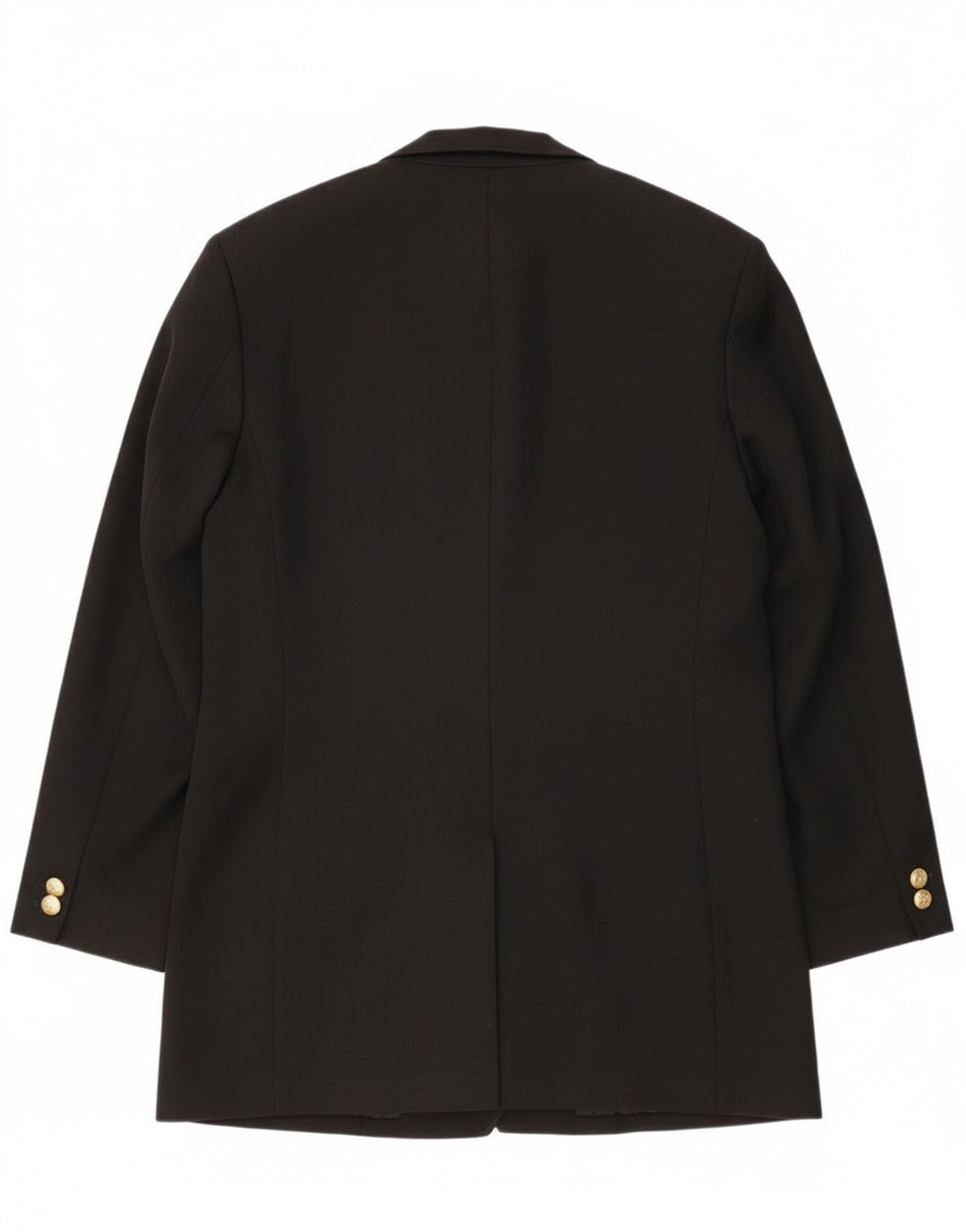 Giacca blazer doppiopetto da donna Marks & Spencer UK 14 grande lana nera