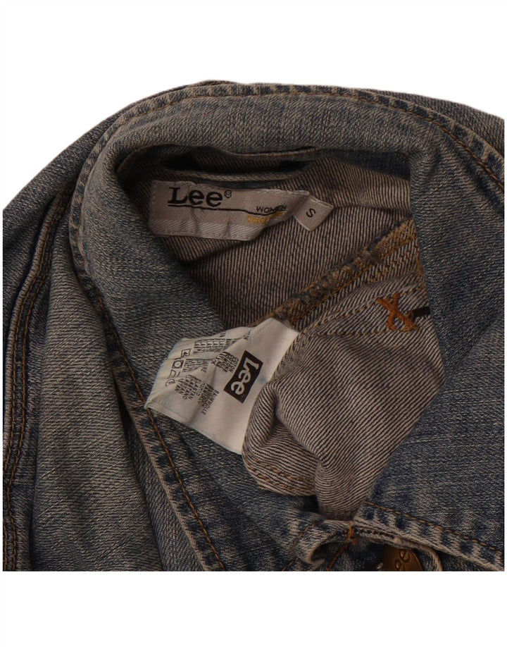 Giacca in denim da donna LEE UK 10 piccola in cotone blu navy