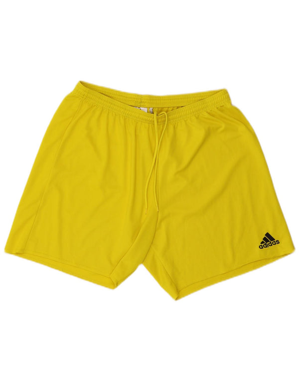 Pantaloncini sportivi Adidas Climalite da uomo XL poliestere giallo