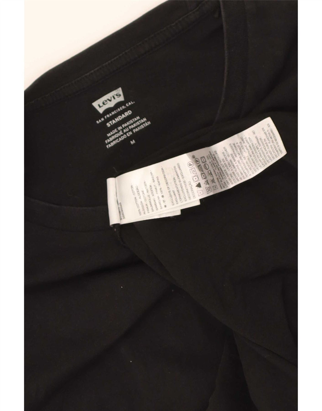 T-shirt Levi's da uomo con vestibilità standard, top in cotone nero medio