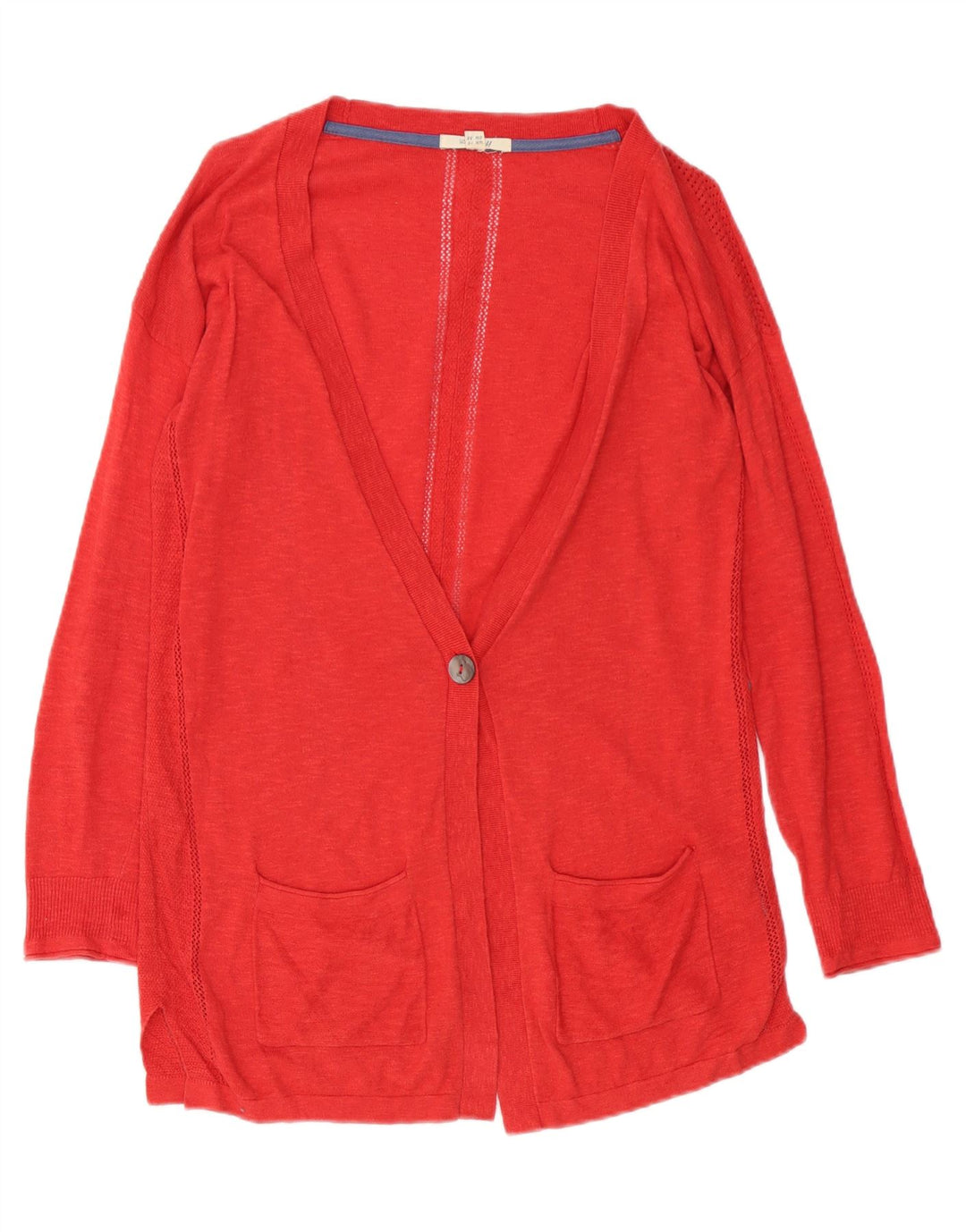 Maglione cardigan oversize lungo da donna di White Stuff UK 10 piccolo rosso
