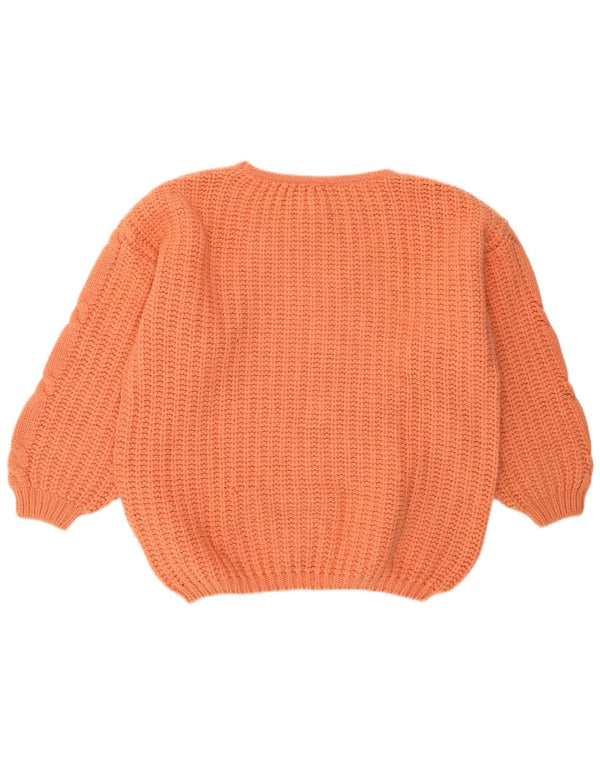 STEFANEL Womens Crew Neck Jumper Sweater UK 20 2XL Pink Wool