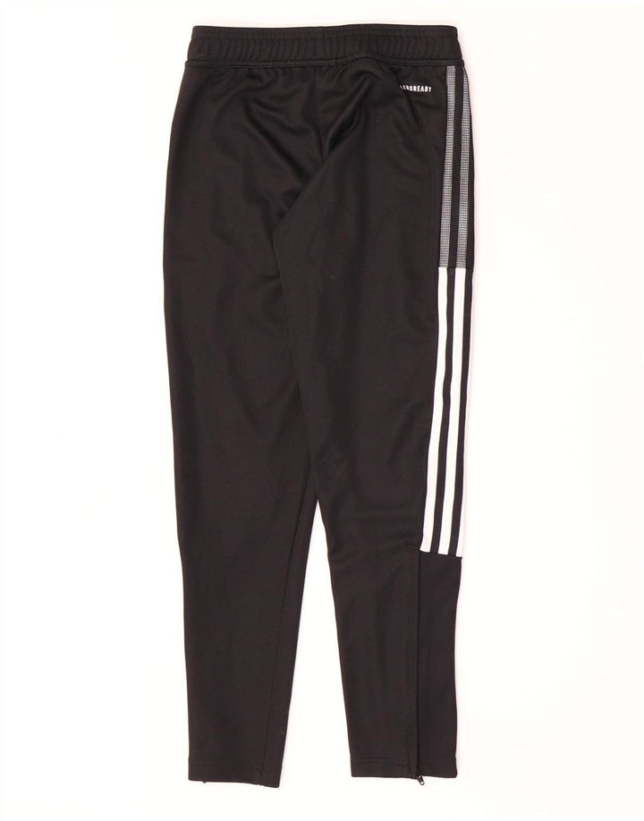 Pantaloni della tuta Adidas Aeroready da ragazzo 9-10 anni in poliestere nero