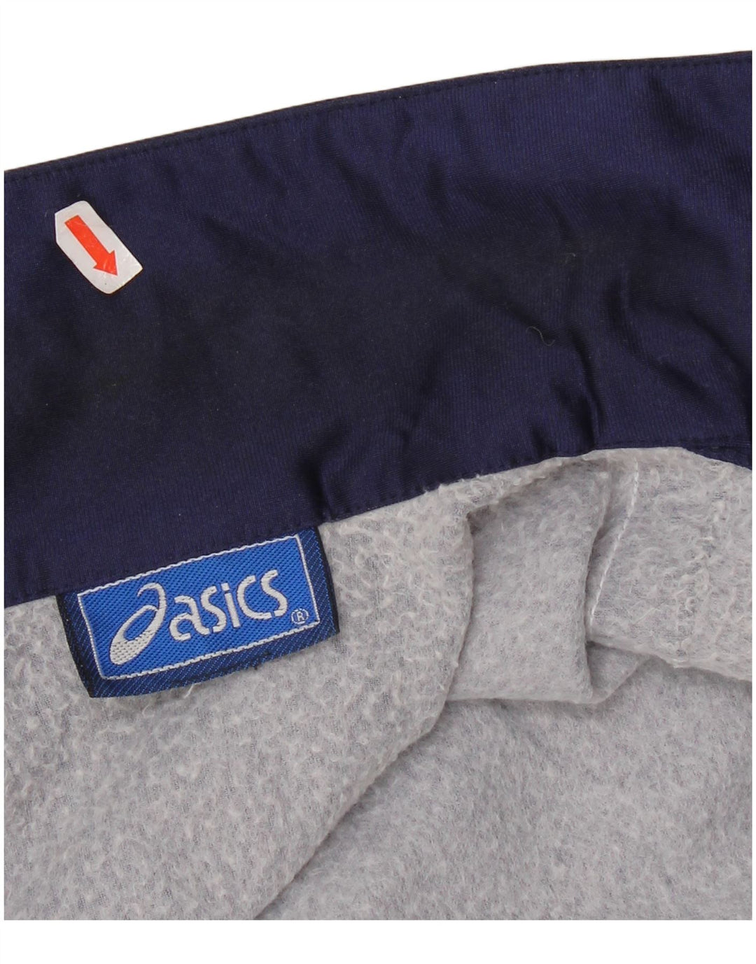 Asics - Giacca da uomo con grafica grafica, giacca media, blu navy, color block sportivo