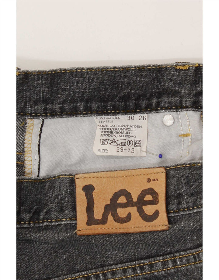Jeans dritti da donna Lee W29 L32 cotone grigio