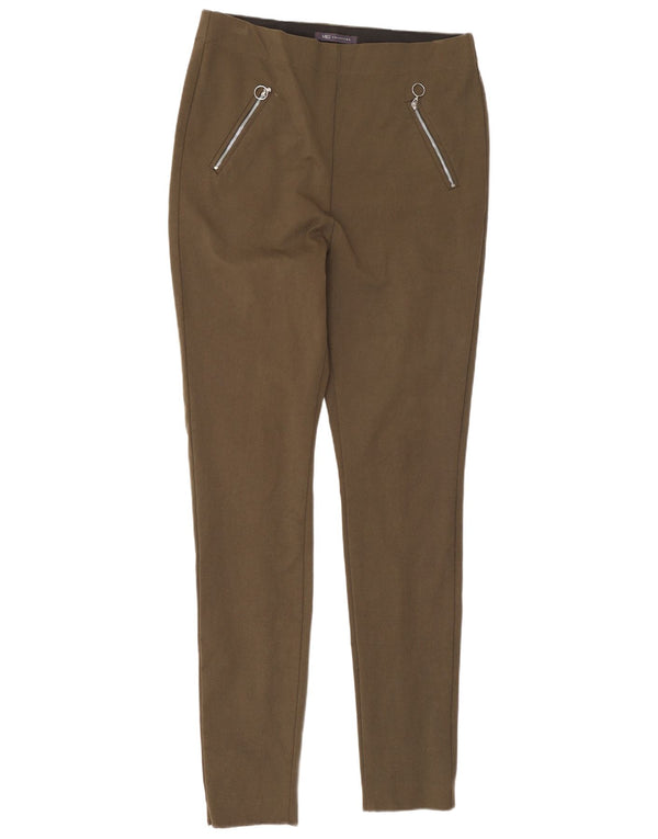 Pantaloni casual skinny da donna Marks & Spencer UK 12 Medium W30 L29 Cachi